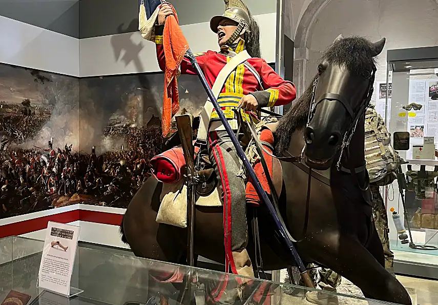 Napoleonic cavalryman from the Battle of Waterloo