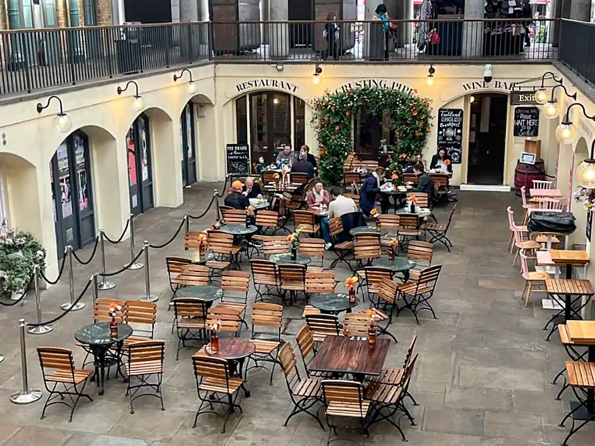 Downstairs in Covent Garden piazza
