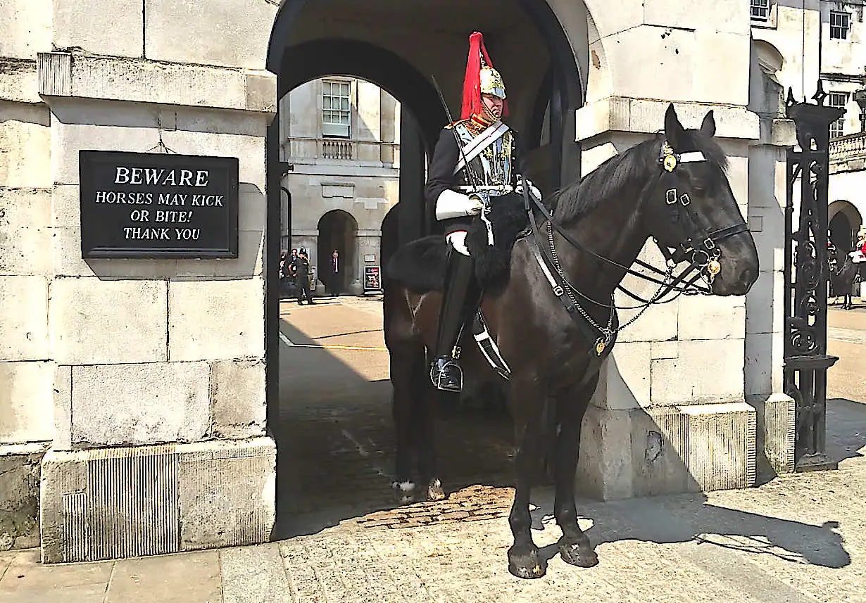Sentry box at Horse Guards