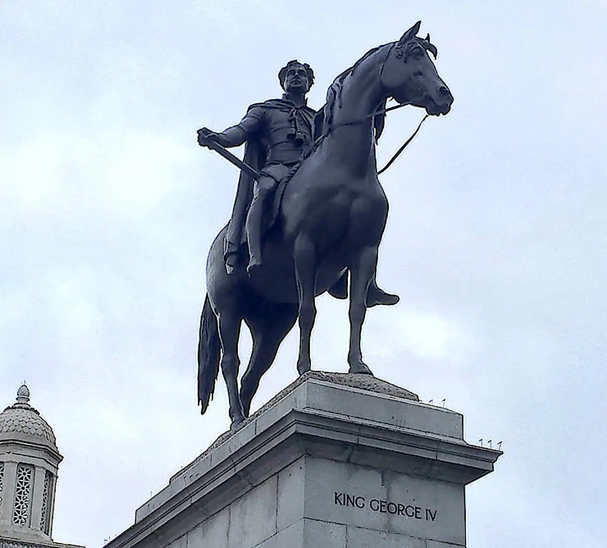 Statue of King George IV on horseback