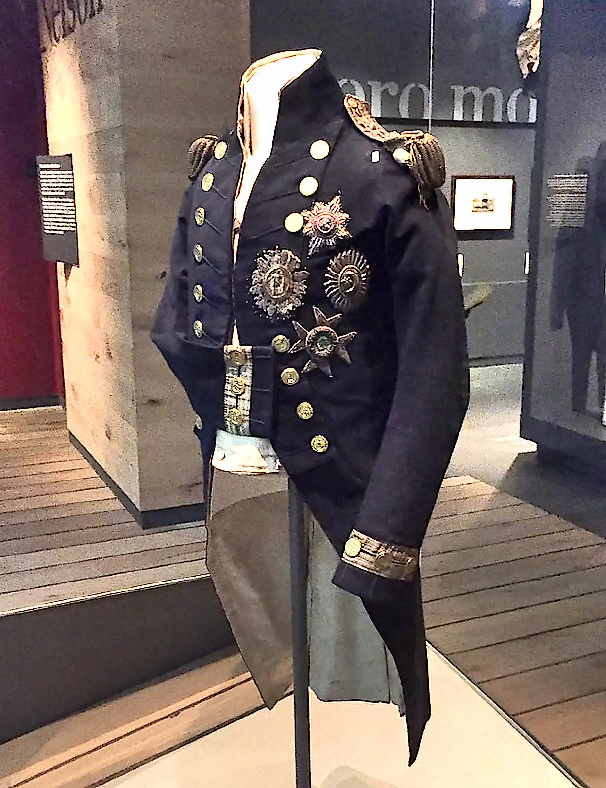 Admiral Nelson’s uniform from the Battle of Trafalgar
