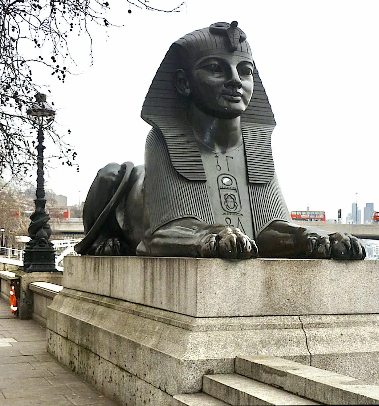 Statue of an Egyptian sphinx