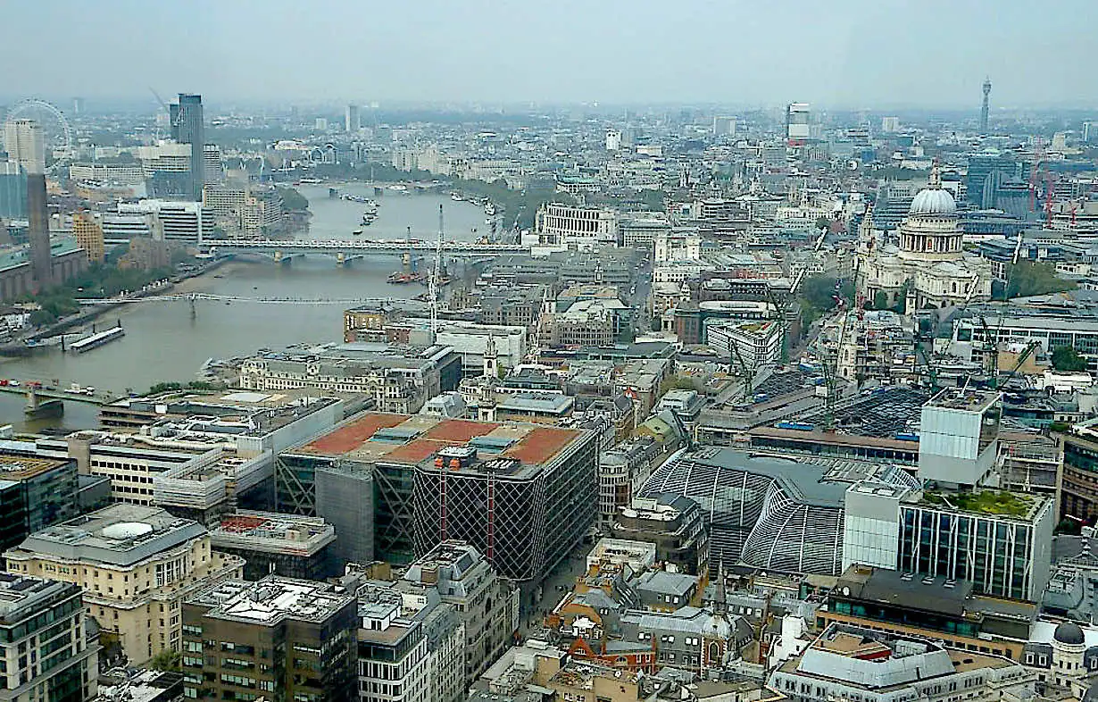 View of St. Paul’s Cathedral from the Sky Garden