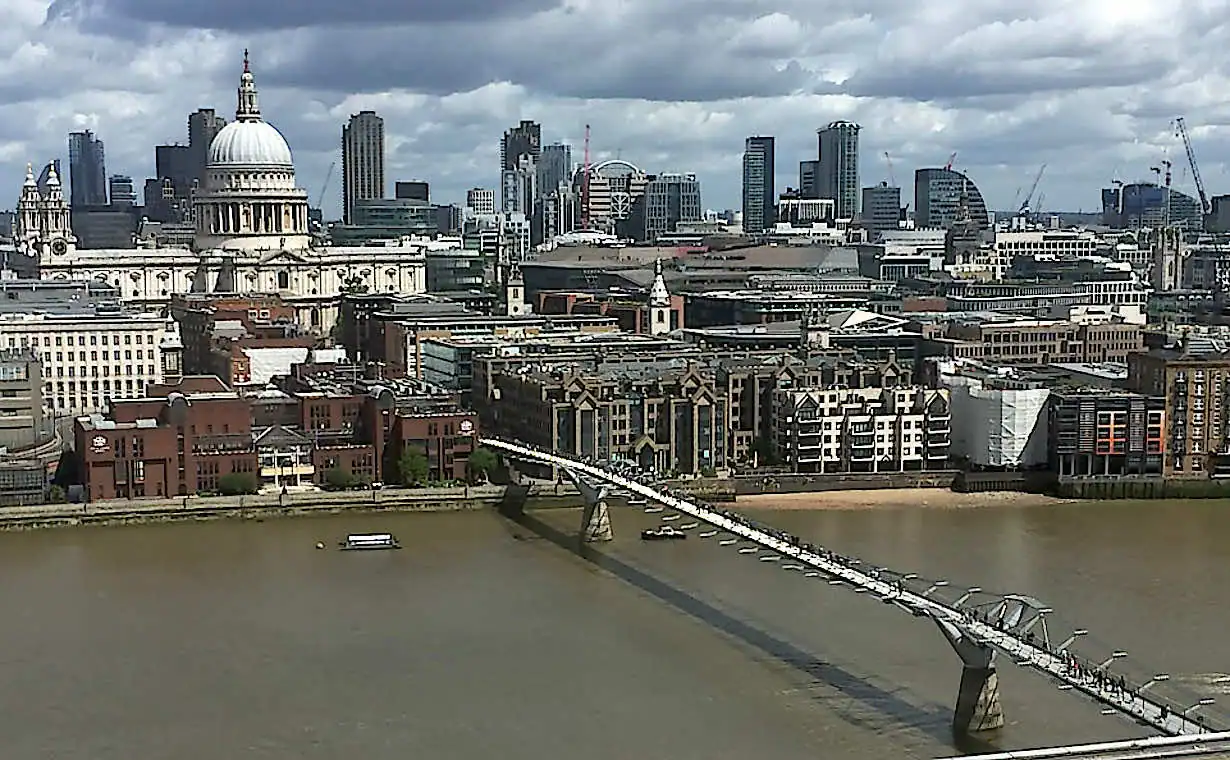 View of St. Paul’s from the viewing balcony