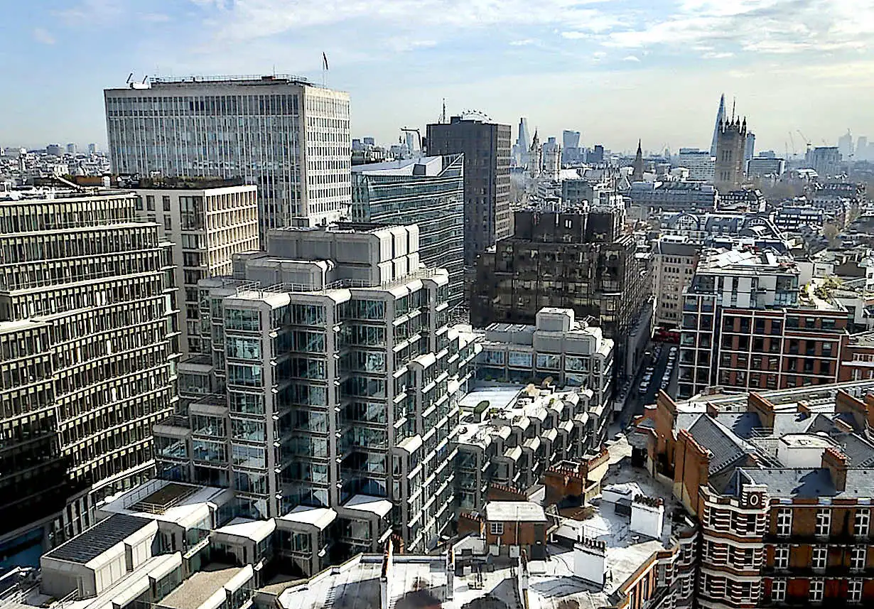 View of London from Westminster Cathedral’s bell tower