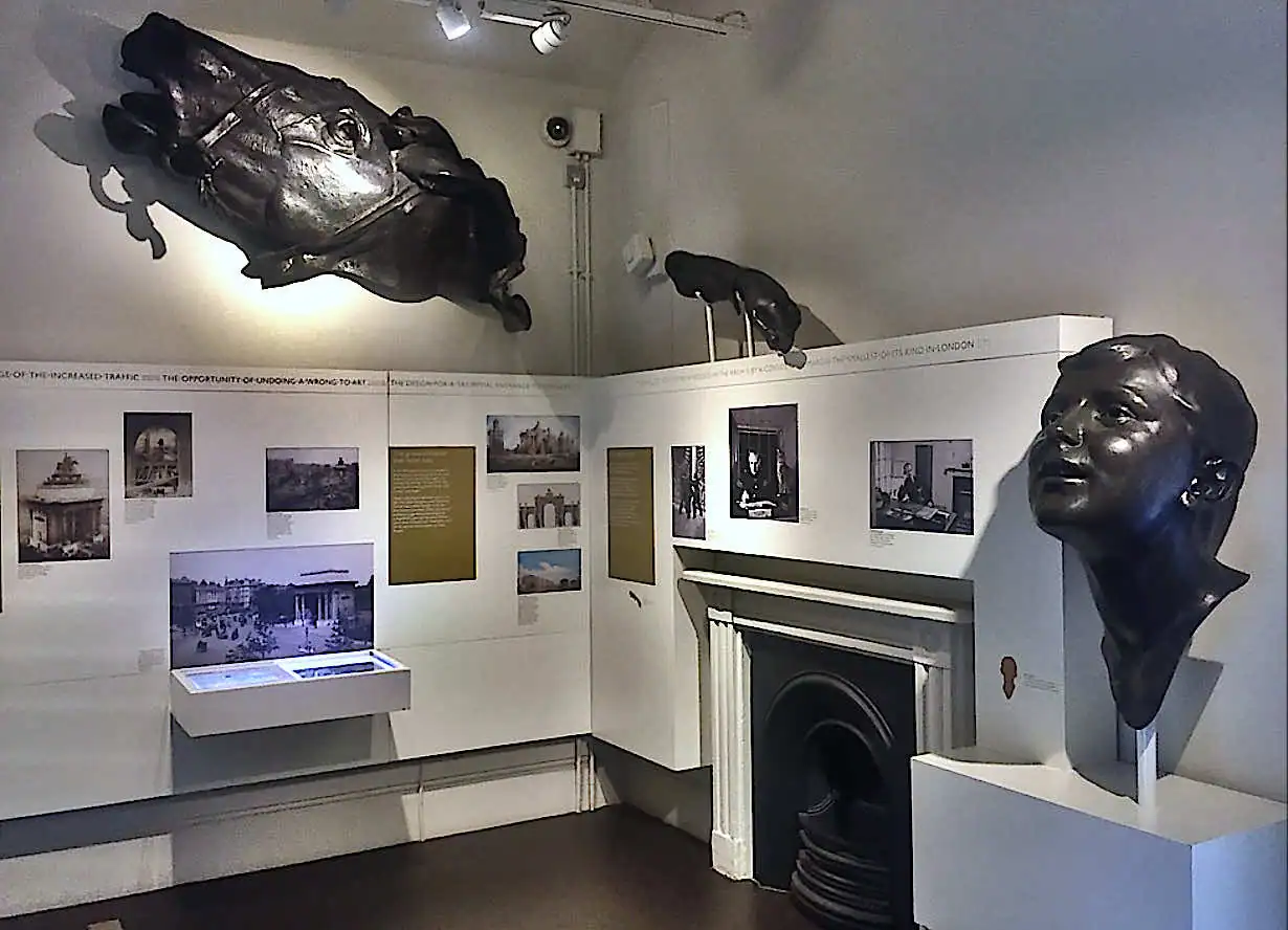 Museum exhibition inside Wellington Arch