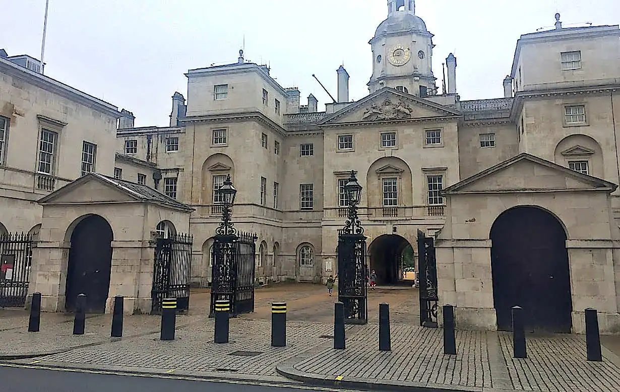 Sentry boxes outside Horse Guards