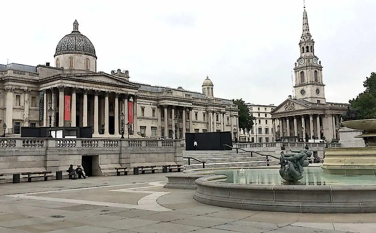 National Gallery and St. Martin-in-the-Fields church in Trafalgar Square