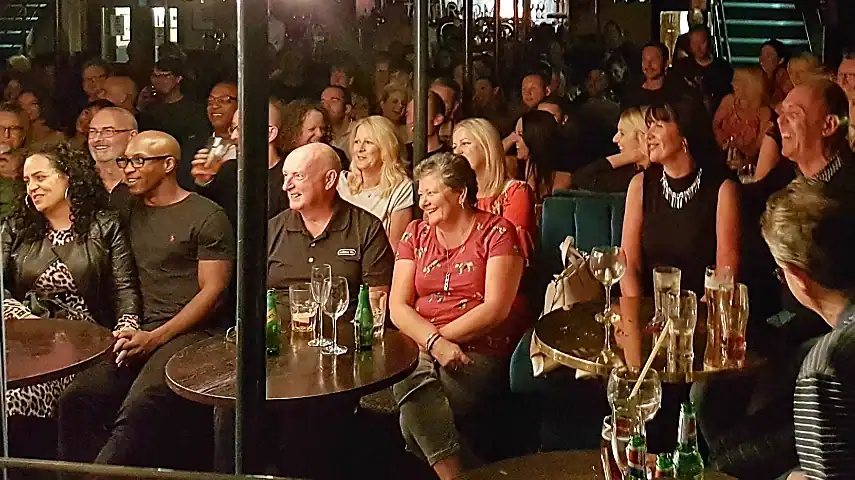 Audience enjoying a live comedy show