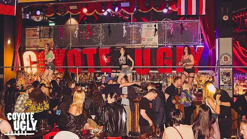 Inside the Coyote Ugly Saloon
