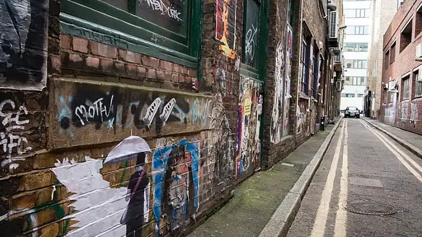 In-situ street art in the East End of London