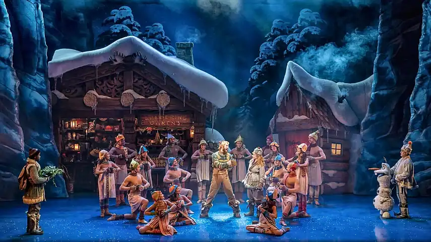 The beautiful frozen wintry world of Arendelle