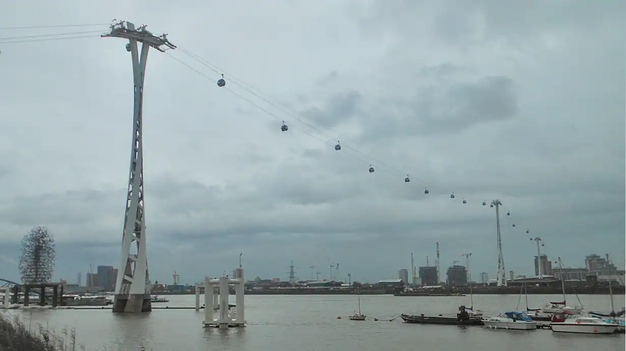 Ride the IFS Cloud Cable Car from the O2 Arena