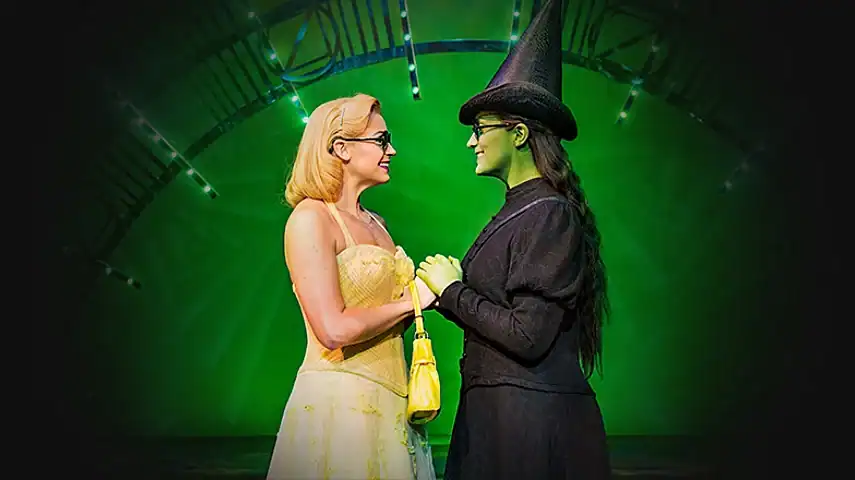 The two witches, Glinda and Elphaba