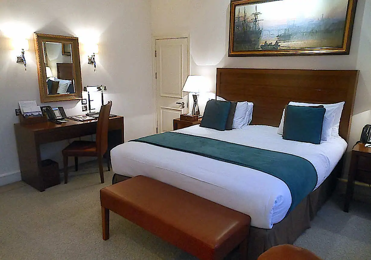 Inside a room at The Royal Horseguards Hotel