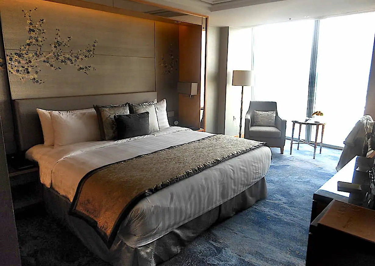 Inside a ‘City View’ room at the Shangri-La Shard