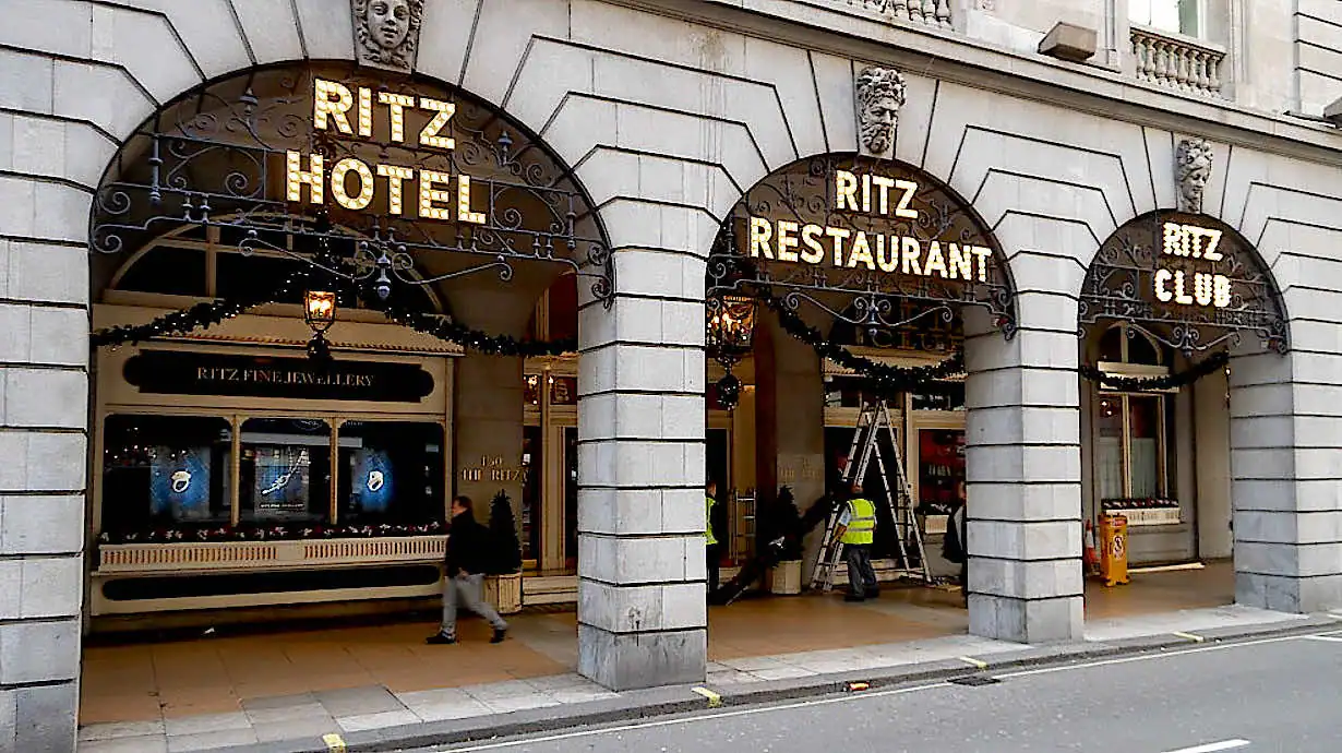 The Ritz Hotel entrance