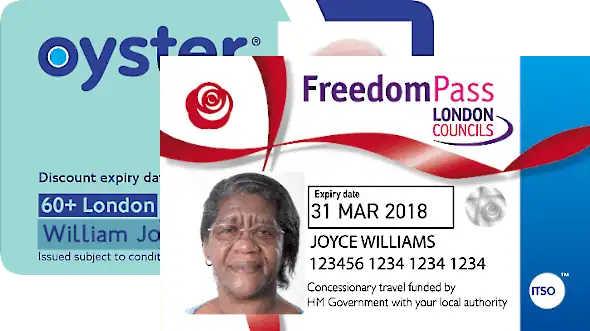 Freedom Pass and 60+ London Oyster photocard