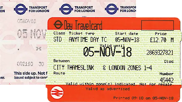 London travelcards
